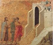 Duccio di Buoninsegna Road to Emmaus oil
